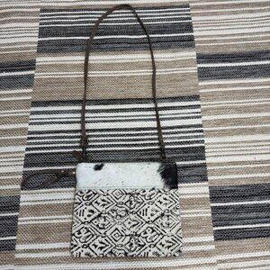 Myra Bag Women's Crossbody Bag Cowhide Trimmed Adjustable Leather Strap Multi